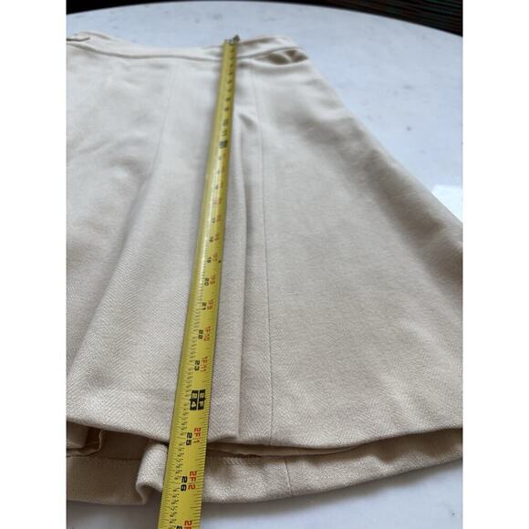 Ralph Lauren Collection Purple Label Skirt Ivory Cashmere Wool A-line Runway 6 S - Picture 7 of 11